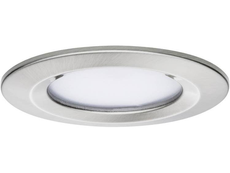LED-inbouwlamp 6.8 W Warm-wit Paulmann 93871 Coin Slim IJzer (geborsteld)
