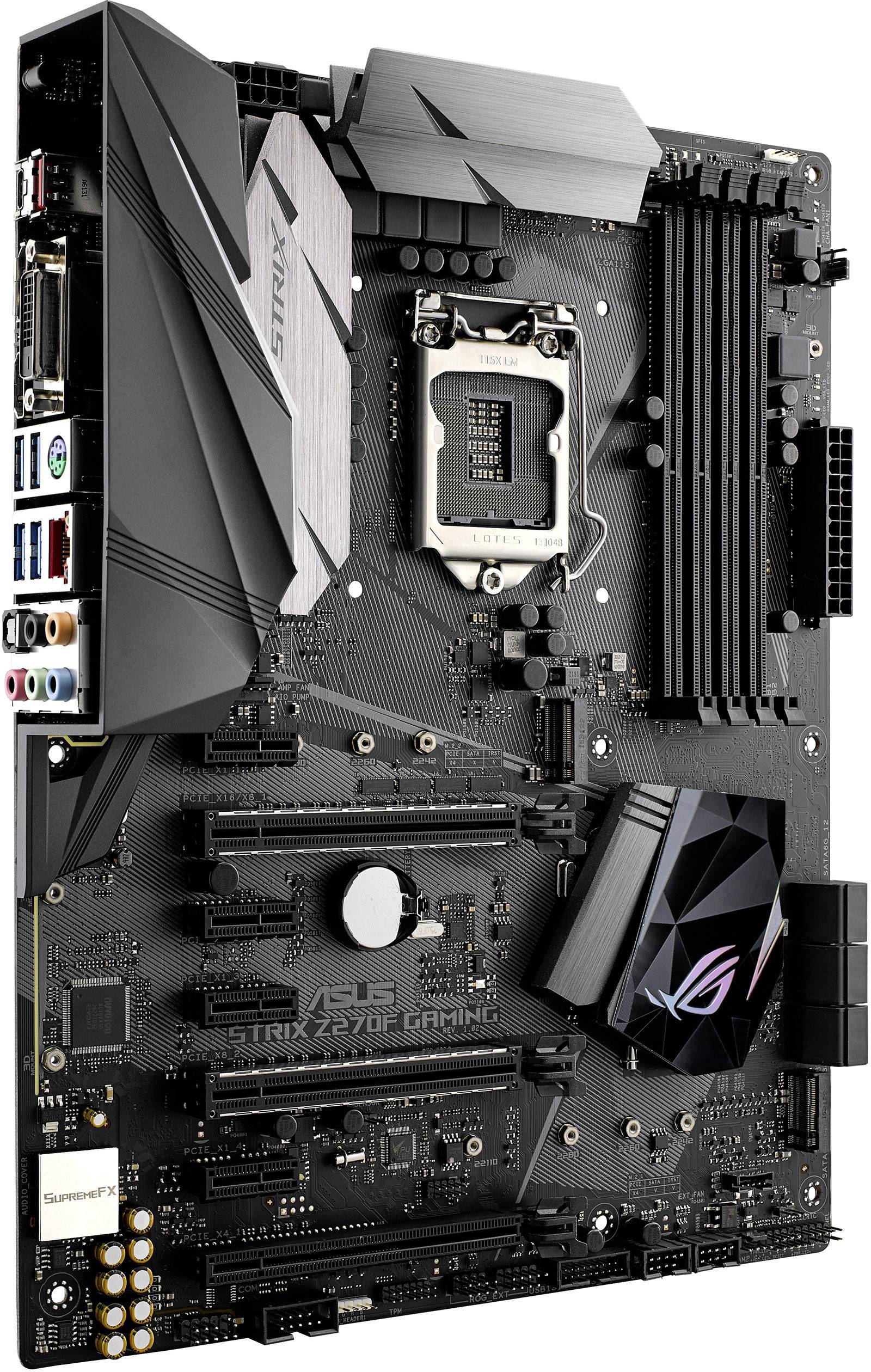 Asus ROG STRIX Z270F GAMING Moederbord Socket Intel LGA 1151 Vormfactor ATX Moederbord chipset Intel® Z270-2