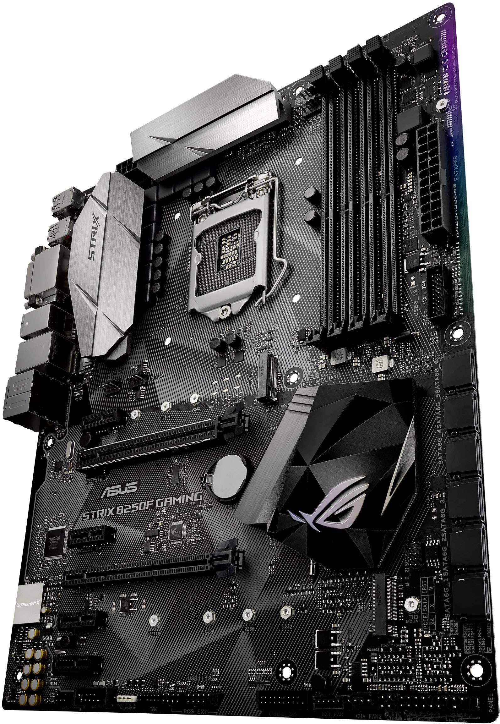 Asus Strix B250f Gaming Mainboard Sockel 1151 B250 Asus ROG STRIX B250F GAMING Moederbord Socket Intel 1151 Vormfactor ATX