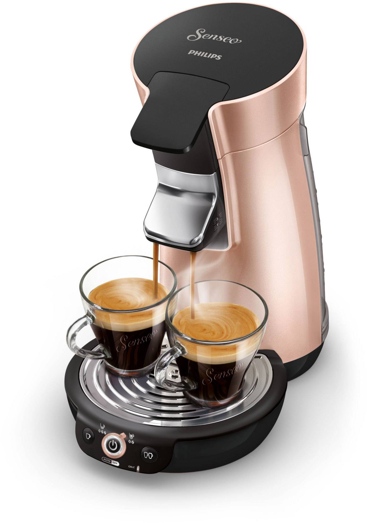 SENSEO® Viva Café Plus HD7831/30 Koffiepadmachine Roze, Koper Conrad.nl