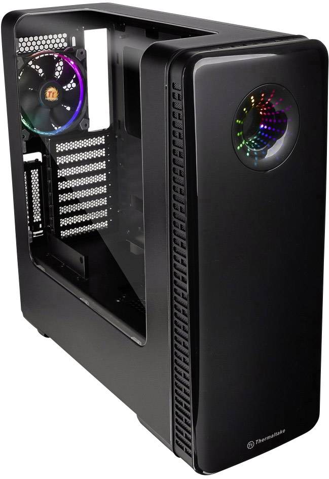 Miditower PCbehuizing Thermaltake View 28 RGB Riing Edition Zwart