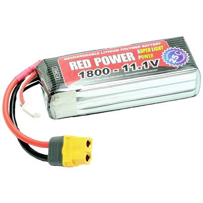 Red Power LiPo accupack 11.1 V 1800 mAh Aantal cellen: 3 25 C Softcase XT60