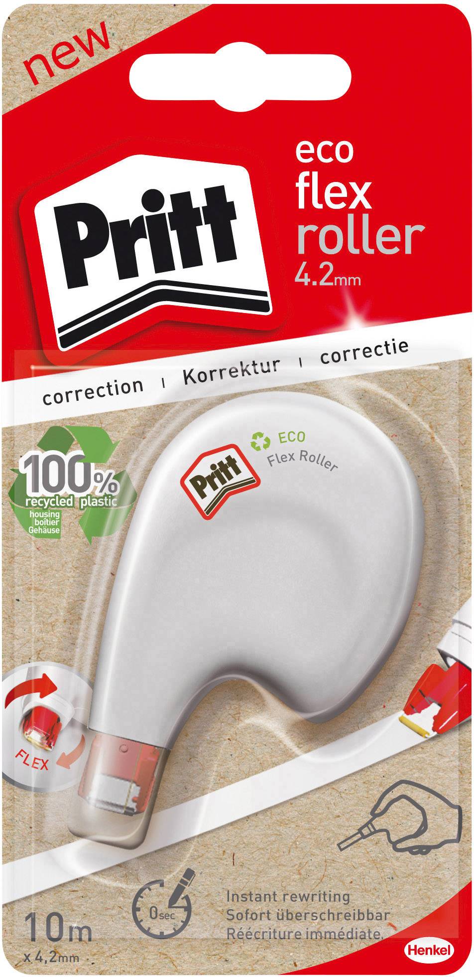 Pritt Correctieroller eco flex roller 4.2 mm Wit 10 m 1 stuk(s)-0