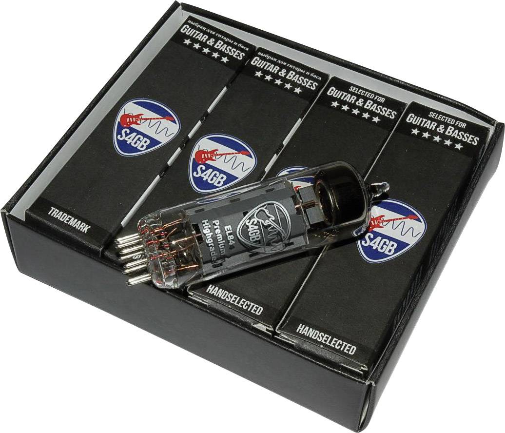 BTB Vertrieb EL84 S4GB Premium Elektronenbuis Matched Kwartet Geselecteerd voor Gitaren Eindpentode Aantal polen: 9 Fitting: Noval 4 stuk(s)