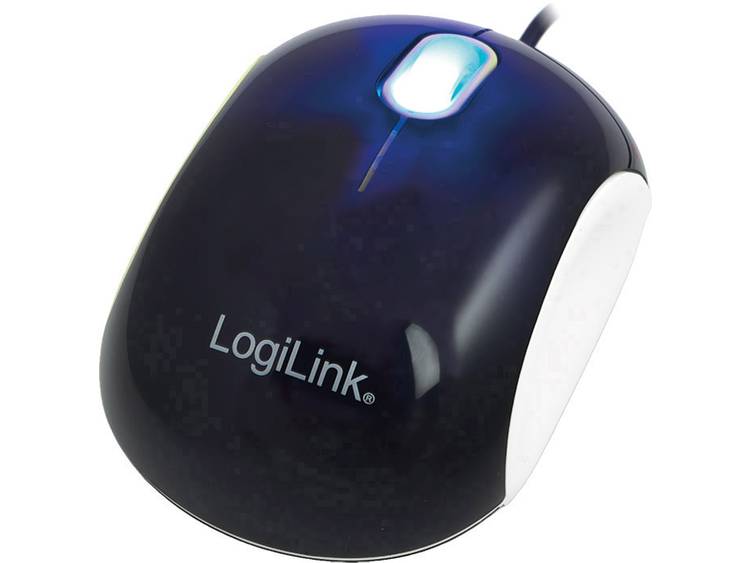 LogiLink muis LOGILINK Cooper USB 1000dpi zwart-wit 1,5m Blister (ID0095A)