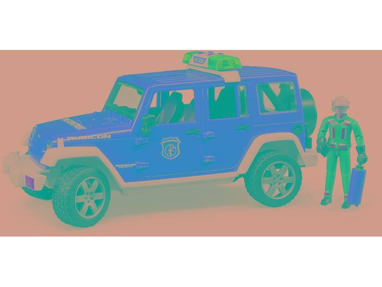 Jeep Wrangler Rubicon brandweerwagen met figuur