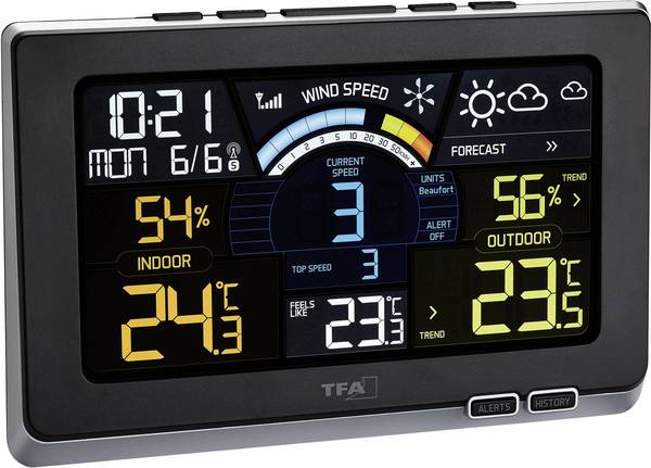 TFA Dostmann Spring Breeze 35.1140.01 Draadloos weerstation Aantal sensoren max.: 3