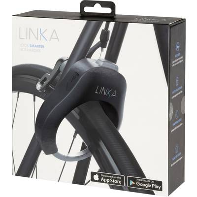 Linka Bluetooth Bicycle lock Ringslot  Zwart Met alarm, Met bewegingsmelder 