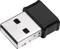 Een kleine zwarte USB-stekker met metalen behuizing, compact en draagbaar, vaak gebruikt voor draadloze verbindingen.