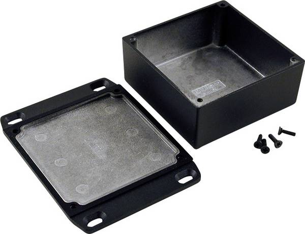 Hammond Electronics 1590WYFLBK Universele behuizing 92 x 92 x 42 Aluminium Zwart 1 stuk(s)