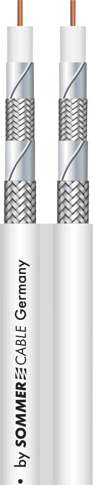 Sommer Cable 601-0960 Coaxkabel Buitendiameter: 5.6 mm RG59 75 Ω 110 dB Wit per meter