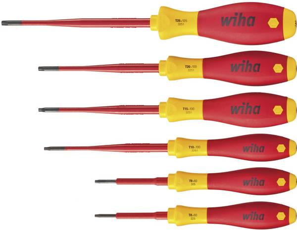 Wiha 41245 Schroevendraaierset VDE 6-delig Tamper Resistant Torx