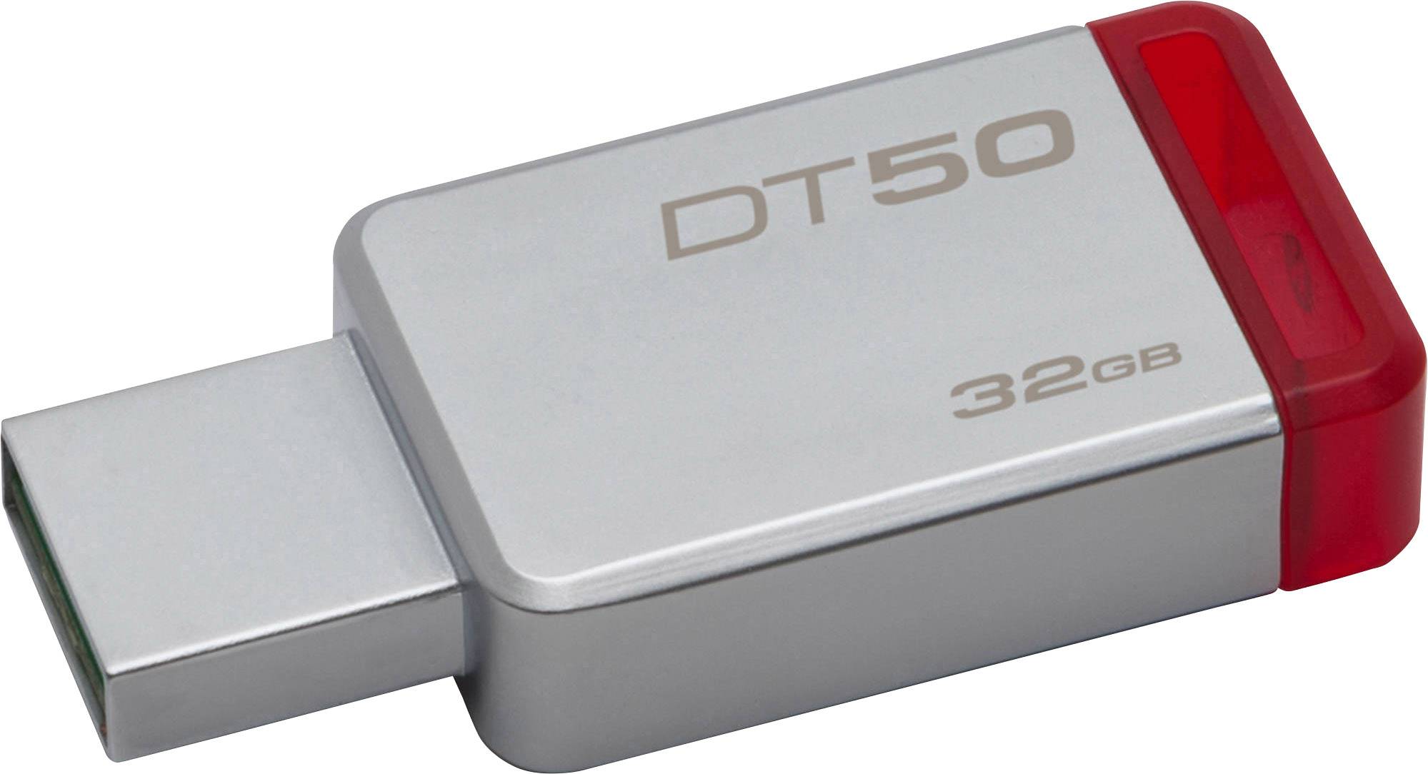 Kingston DT50 USBstick 32 GB USB 3.1 Zilver DT50/32GB Conrad.be
