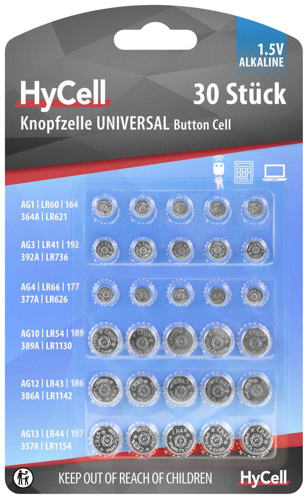 HyCell Knoopcelset 30 stuk(s)