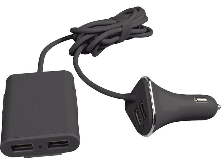 Eufab 16471 USB-oplader (Auto, Vrachtwagenlader) Uitgangsstroom (max.) 9600 mA 4 x USB