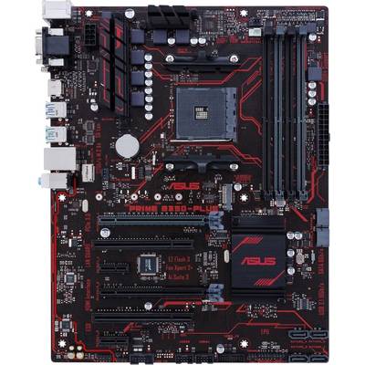 Asus PRIME B350-PLUS Moederbord Socket AMD AM4 Vormfactor ATX Moederbord chipset AMD® B350