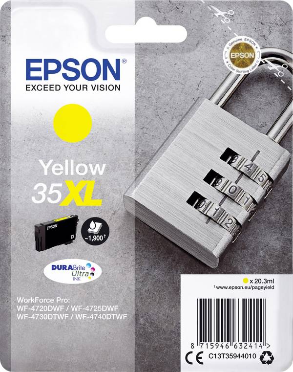 Epson Inktcartridge 35XL Origineel  Geel C 13 T 35944010