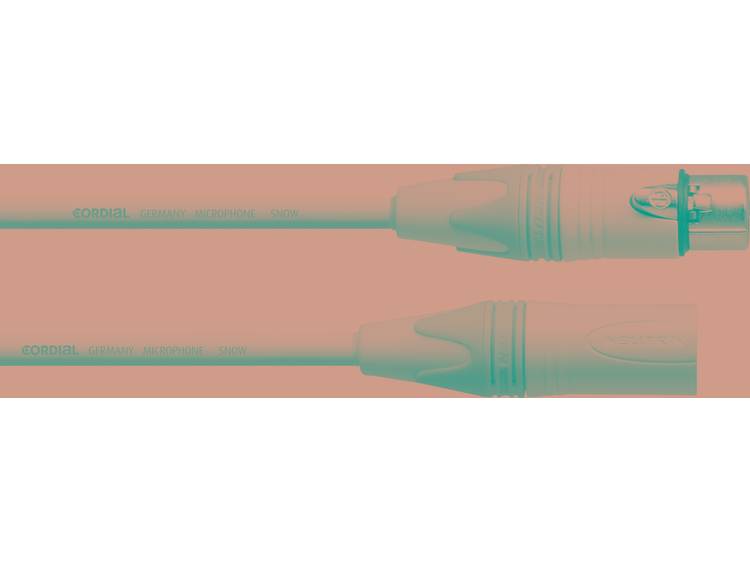 XLR Verbindingskabel [1x XLR-bus 1x XLR-stekker] 5 m Wit Cordial