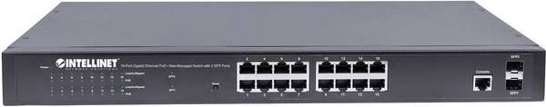 Intellinet 561341 561341 19" netwerk switch 16 + 2 poorten 1 GBit/s