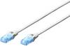 Digitus DK-1512-005/WH RJ45 Netwerkkabel, patchkabel CAT 5e U/UTP 0.50 m Wit Verdraaide paren 1 stuk(s)