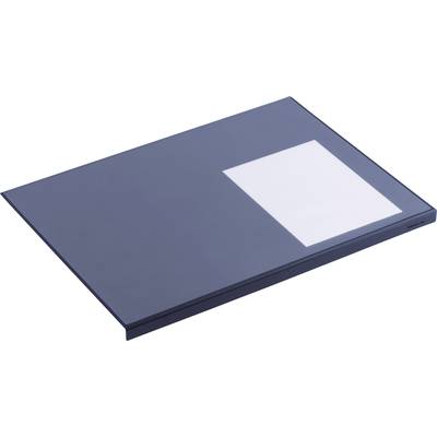 Een grijs snijbord met een vierkante inkeping aan de rechterkant voor gemakkelijke hantering en reiniging.