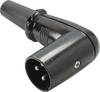 Kash 55006 XLR-connector Stekker, haaks Aantal polen: 3 Zwart 1 stuk(s)