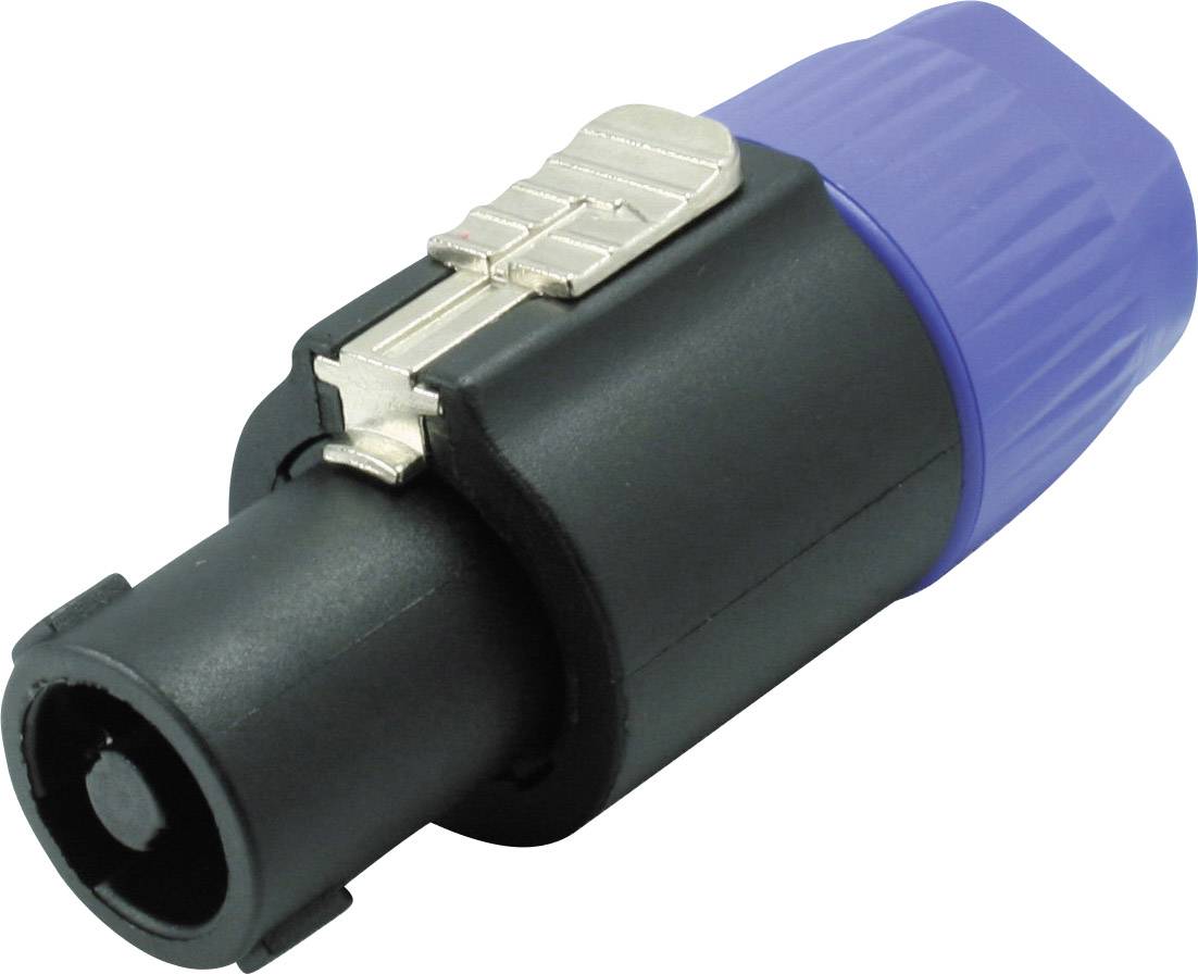 Kash 56526 Luidsprekerconnector Stekker, recht Aantal polen: 4 Zwart, Blauw 1 stuk(s)
