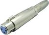 Kash XLR-adapter XLR-bus - Jackplug female 6,3 mm Stereo Aantal polen: 3 Inhoud: 1 stuk(s)