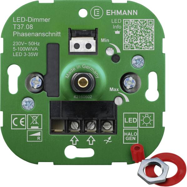 Ehmann 3760c0800 Dimmer (inbouw) Geschikt voor lampen LEDlamp