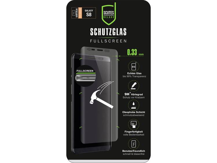 Scutes Deluxe 3D Screenprotector (glas) Geschikt voor model (GSM's): Samsung Galaxy S8 1 stuks