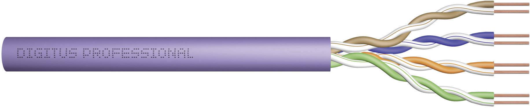 Digitus DK-1611-V-305-NC Netwerkkabel CAT 6 U/UTP 4 x 2 x 0.25 mm² Violet 305 m