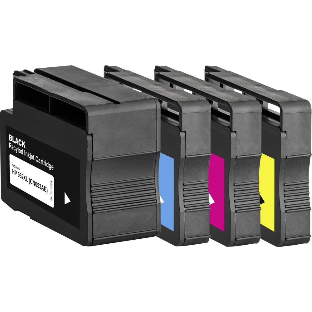 Basetech Cartridge vervangt HP 932, 932XL, 933XL Compatibel Combipack Zwart, Cyaan, Magenta, Geel BTH174 1725,4005-126
