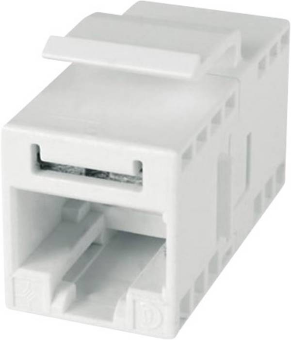 Telegärtner 100023168 RJ45-koppelstuk, niet-afgeschermd 100023168 RJ45, behuizing (koppeling)    Wit 1 stuk(s)