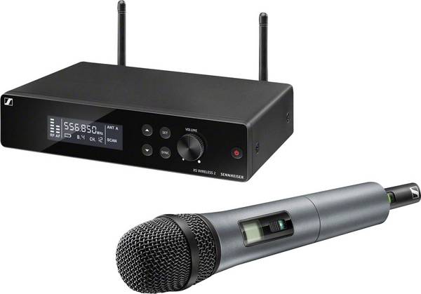 Draadloze microfoonset Sennheiser XSW 2-865-E Zendmethode:Radiografisch Incl. klem, Incl. tas