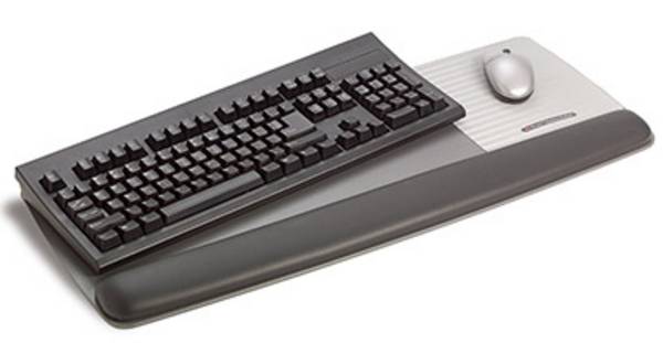 3M WR422LE Keyboard+Mouse Gel-polssteun   Zwart, Grijs
