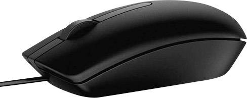 Dell MS116 Muis USB Optisch Zwart 2 Toetsen 1000 dpi Geïntegreerd scrollwiel, Muisknoppen-0