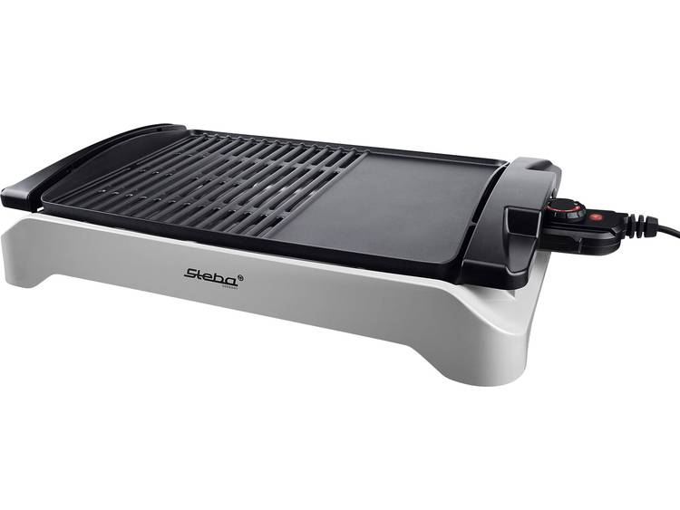 Steba Germany VG 101 Elektrische barbecue Uitvoering: Tafel Met handmatige temperatuursinstelling Zwart, Grijs