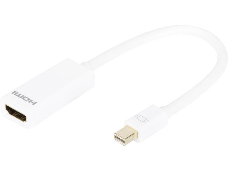 ASSMANN Electronic Mini DP -HDMI type A mini DisplayPort 1.1a HDMI type A Wit kabeladapter-verloopst