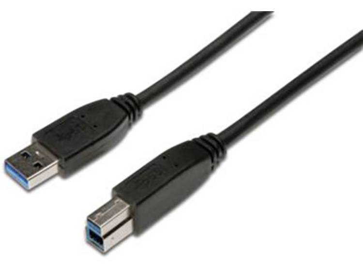 ASSMANN Electronic AK-300115-018-S 1.8m USB A USB B Zwart USB-kabel