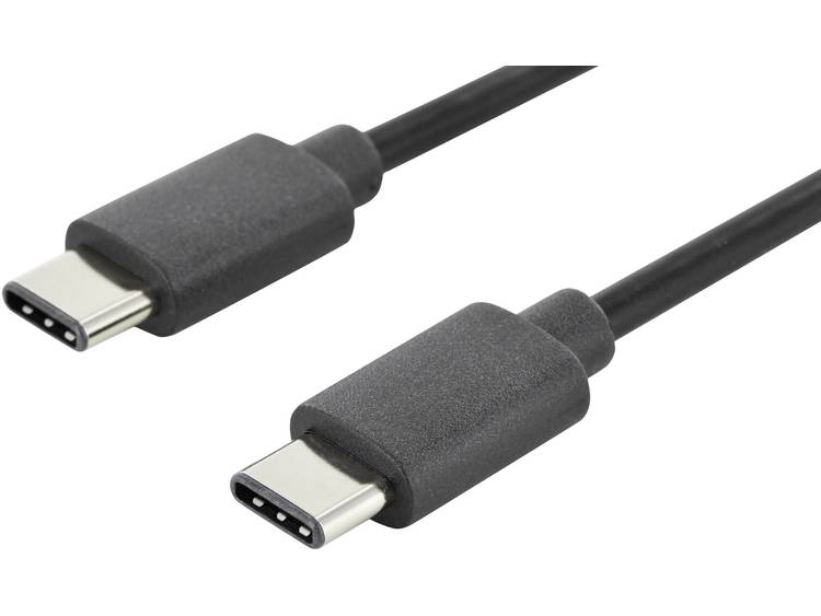 Kabel USB 2.0 Digitus [1x USB 2.0 stekker C 1x USB 2.0 stekker C] 1.8 m Zwart