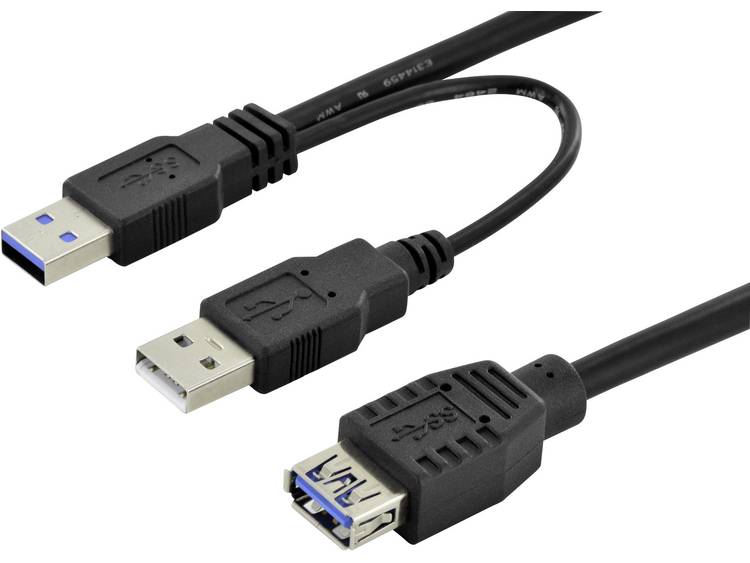 ASSMANN Electronic USB 3.0 Y-adapter cable 0.3m (AK-300140-003-S)