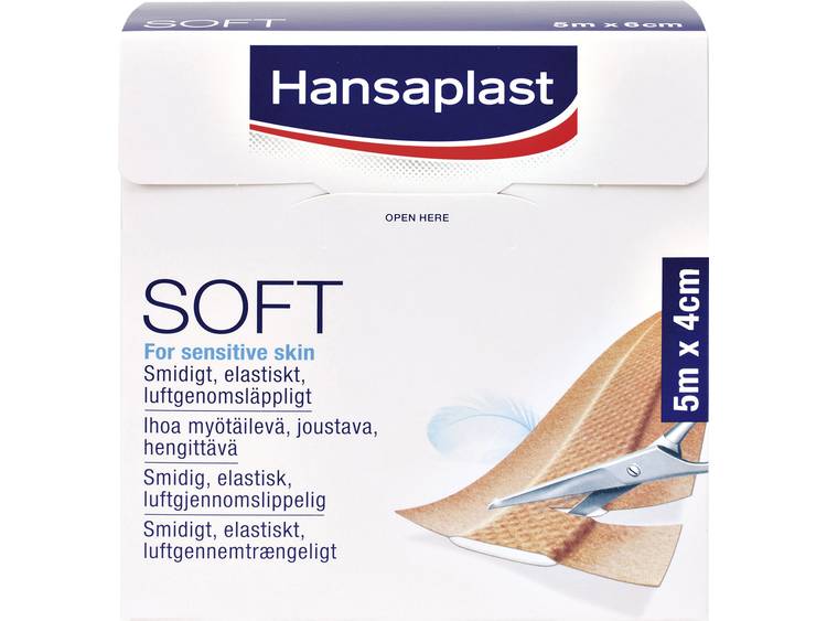 Hansaplast Soft Individuele Pleister 5m x 4cm (0234100)