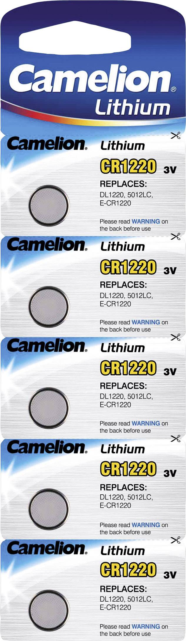 Camelion Lithium CR1220 3V blister 5-0
