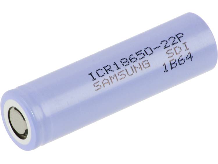 Samsung ICR18650-22P Speciale oplaadbare batterij 18650 Geschikt voor hoge stroomsterktes, Geschikt 