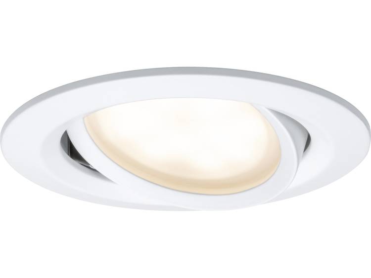 LED-inbouwlamp 18 W 24 V Warm-wit, Golden-White Paulmann Coin WarmDim 93936 Wit (mat) Set van 3