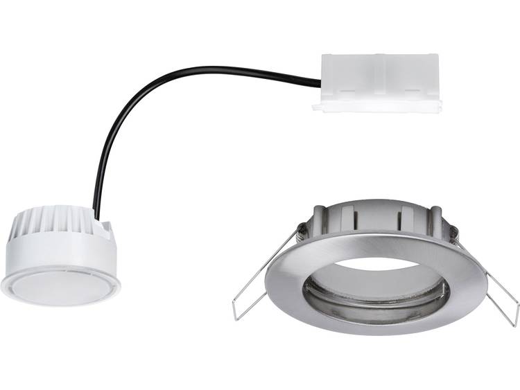 LED badkamer inbouwlamp 6.8 W Warm-wit Paulmann 93975 Coin IJzer (geborsteld)