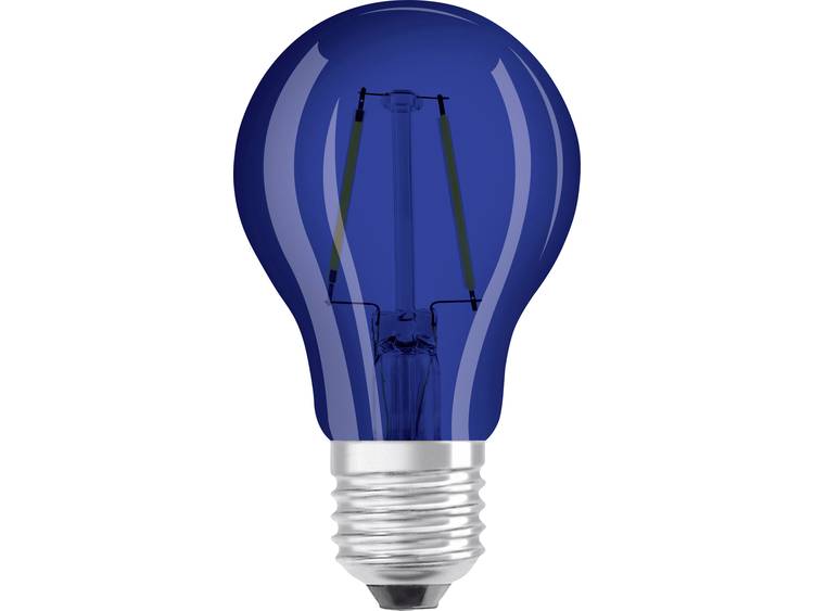 LED-lamp E27 Peer 2 W = 15 W Blauw (Ã x l) 55 mm x 105 mm Energielabel: A+ OSRAM Filament-Retro-LED 
