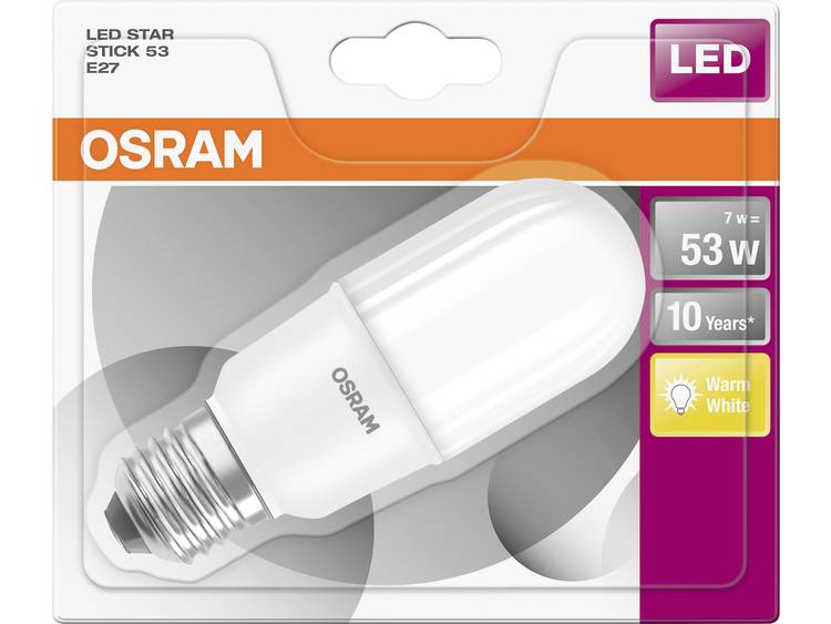 LED-lamp E27 Staaf 7 W = 53 W Warmwit (Ã x l) 41 mm x 111 mm Energielabel: A+ OSRAM 1 stuks