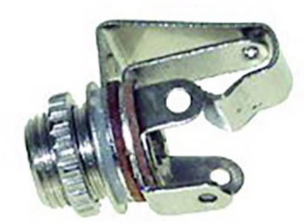 TRU COMPONENTS 1559776 Jackplug 6,35 mm Bus, inbouw Aantal polen: 3 Stereo Zilver 1 stuk(s)
