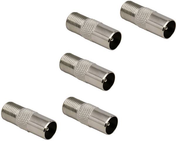 Coax-stekker op F-koppeling